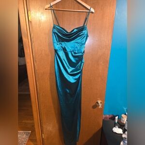 Windsor Emerald Green Satin Dress